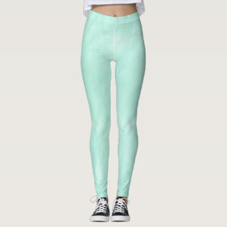 Leggings Aquarelle verte en bon état vert clair