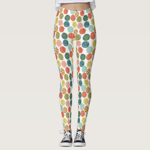 Leggings Aquarelle verte Motif de Noël