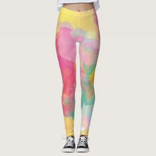 Leggings Aquarelles Pastel