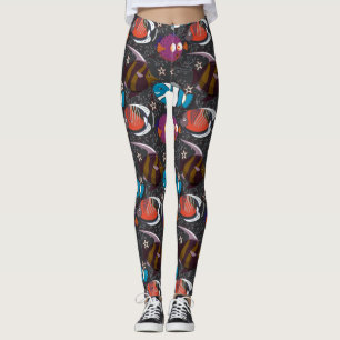 Leggings Aquatic animals pattern   ocean underwater life 43