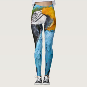 Leggings Ara bleu et jaune lissant