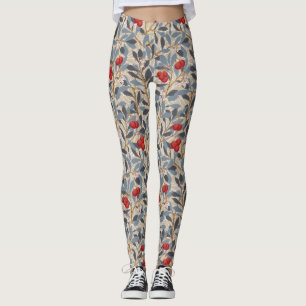 Leggings Arbre à framboises rouges, William Morris