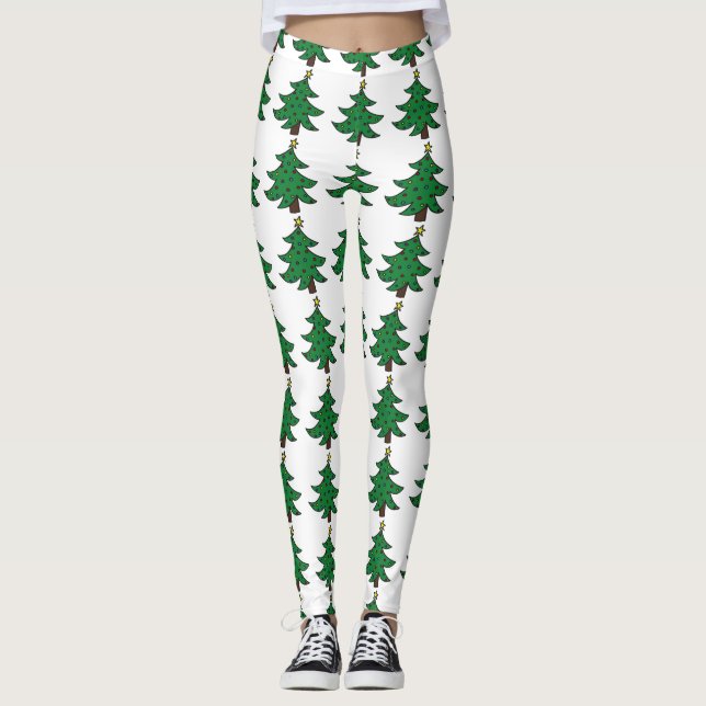 Leggings Arbre de Noël (Devant)