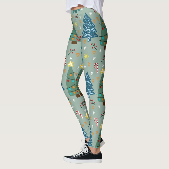 Leggings Arbre de Noël (Gauche)