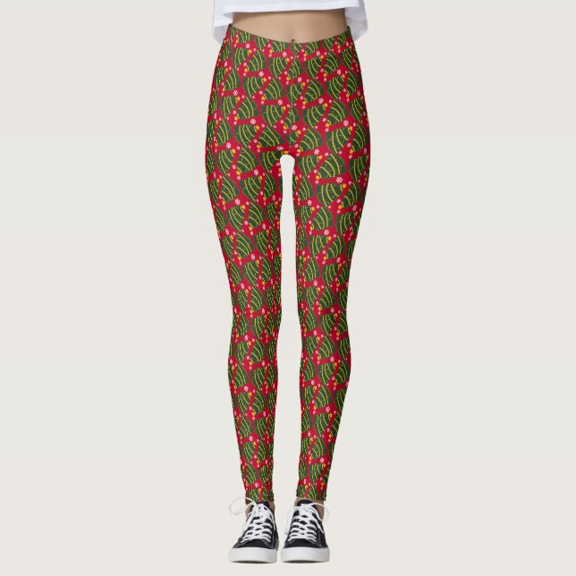 Leggings Arbre de Noël (Devant)