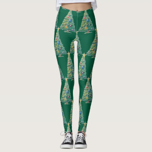 Leggings Arbre de Noël Coloré