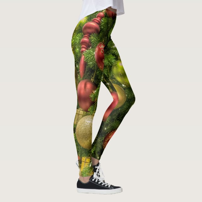 Leggings Arbre de Noël décoré (Droite)