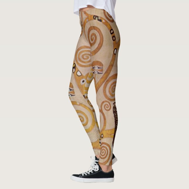 Leggings Arbre de vie de Gustav Klimt, Art Nouveau stylisé (Gauche)