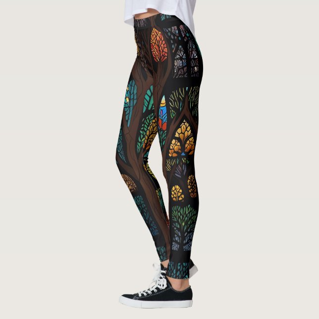 Leggings Arbre de vie fille puissance et amour (Gauche)