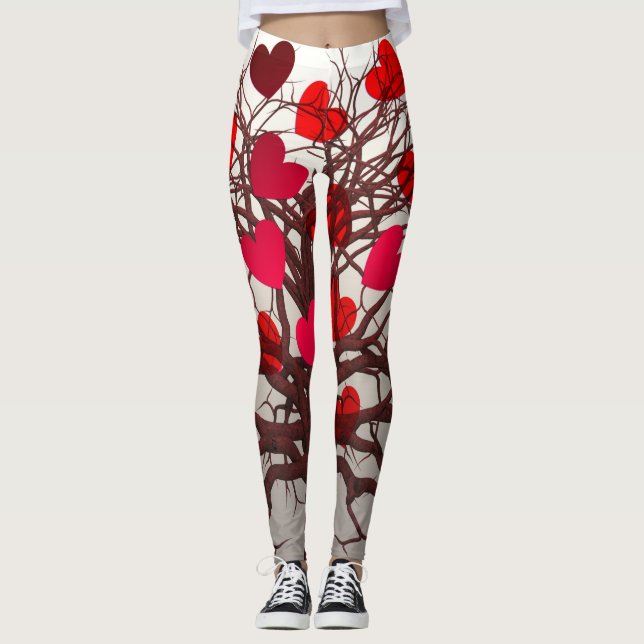 Leggings Arbre des coeurs (Devant)
