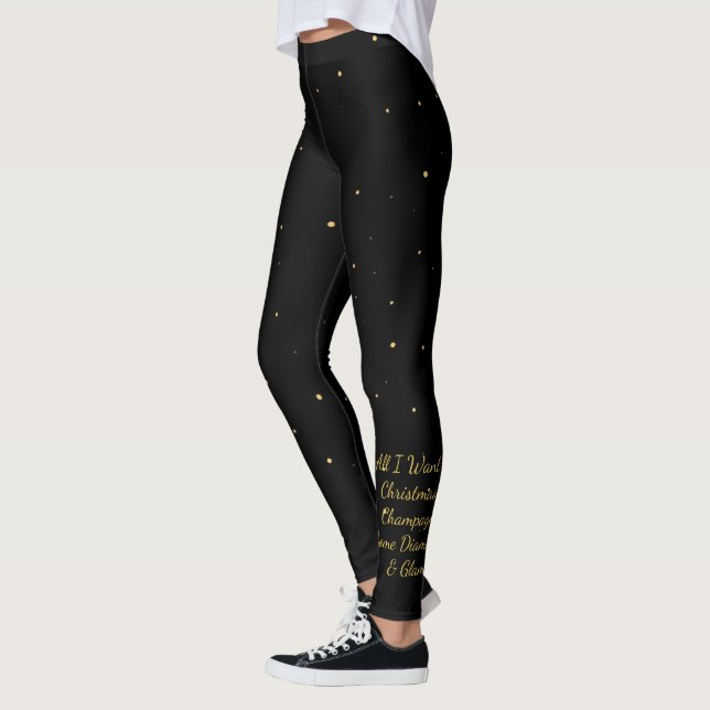 Leggings Arbre léopard chic pour les fêtes (Gauche)