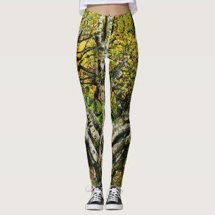 Leggings Arbre mystique noueux de bouleau de Carélie