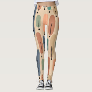 Leggings Arbres atomiques rétro
