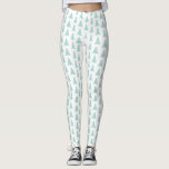Leggings Arbres verts à la menthe sur Motif géométrique bla<br><div class="desc">Le motif moderne de Noël présente des arbres géométriques vert menthe de tailles différentes sur un arrière - plan blanc. Parfait pour les vacances et toute l'année. Cliquez sur personnaliser pour modifier la couleur blanche de l'arrière - plan. Pour voir le design Modern Mint Green Trees on White Christmas Motif...</div>
