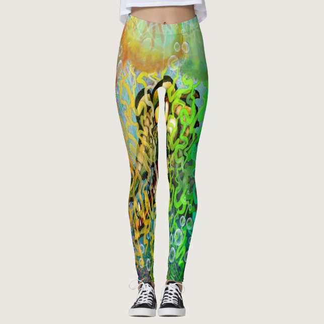 Leggings Arc arc-en-ciel tordu (Devant)