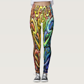 Leggings Arc arc-en-ciel tordu
