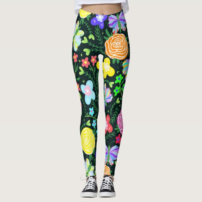 Leggings Arc en arc-en-ciel (Devant)