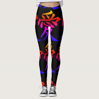 Leggings Arc-en-ciel Abstrait