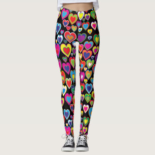 Leggings Arc-en-ciel attirant vibrant d'amusement de motif