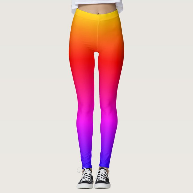 Leggings Arc-en-ciel brillant d'Ipanema ombré (Devant)