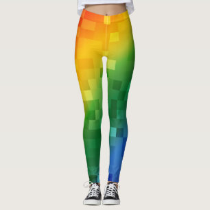 Leggings Arc-en-ciel de Pixelated