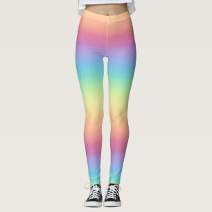 Leggings Arc-en-ciel en pastel Ombre