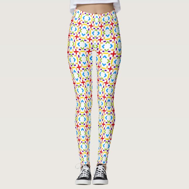 Leggings Arc-en-ciel graphique (Devant)