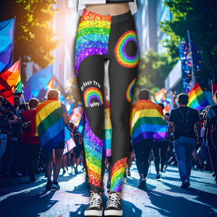 Leggings Arc-en-ciel Paillettes Fierté LGBT soyez vos vraie