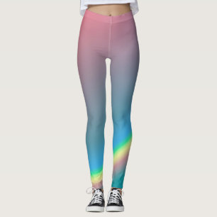 Leggings Arc-en-ciel rose et bleu