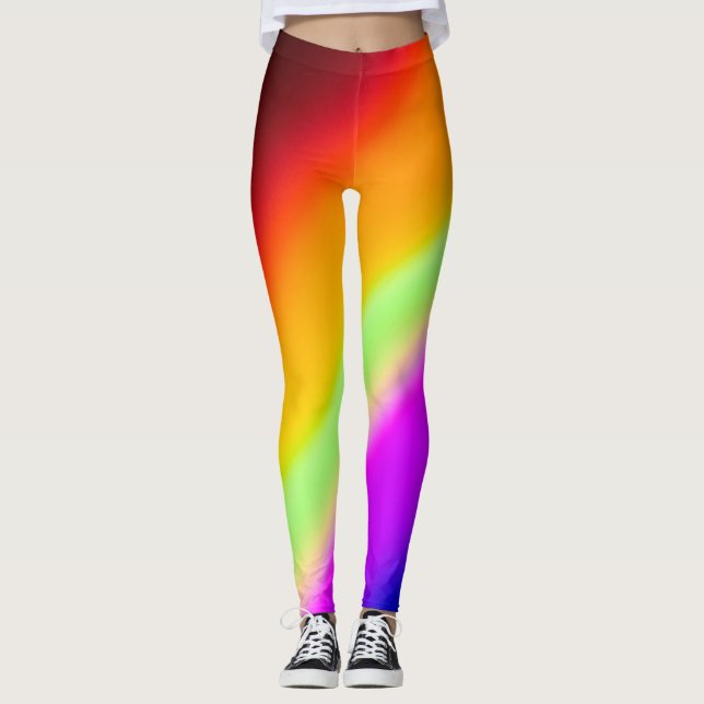 Leggings Arc-en-Ciel Unisexe Prism Light (Devant)
