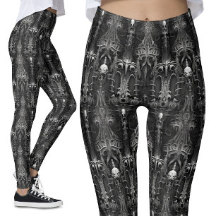 Leggings Architecture Éffrayante gothique Dark Alien Web Sp