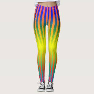 Leggings Arcs-en-ciel foncés et clairs (bandes)