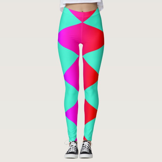 Leggings Arlequin arc-en-ciel Diamond (Devant)