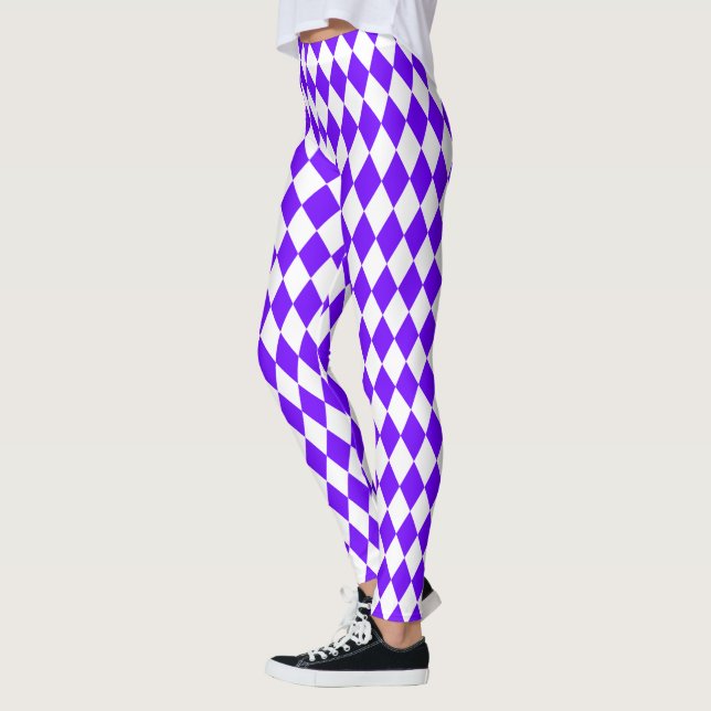 Leggings Arlequin Indigo électrique (Gauche)
