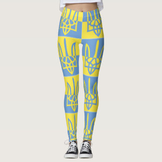 Leggings Armoiries de l'Ukraine Poseidon Trident Tryzub Dra