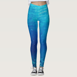 Leggings Arrière - plan Blue Deep Ocean