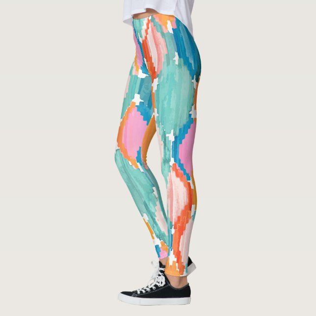 Leggings Arrière - plan couleur aquarelle (Gauche)