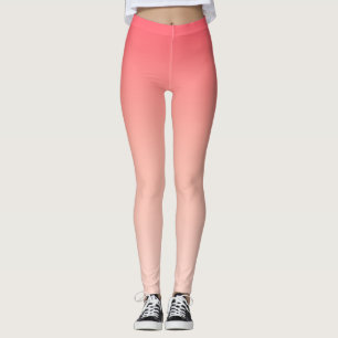 Leggings Arrière - plan de dégradé rose et pêche