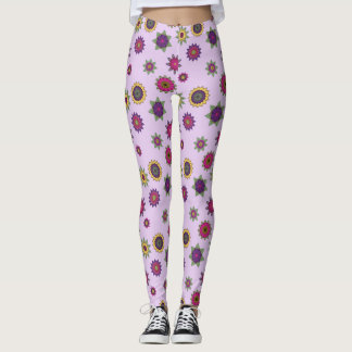 Leggings Arrière - plan de pourpre de guêtres de jardin de