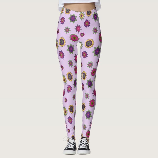 Leggings Arrière - plan de pourpre de guêtres de jardin de (Devant)