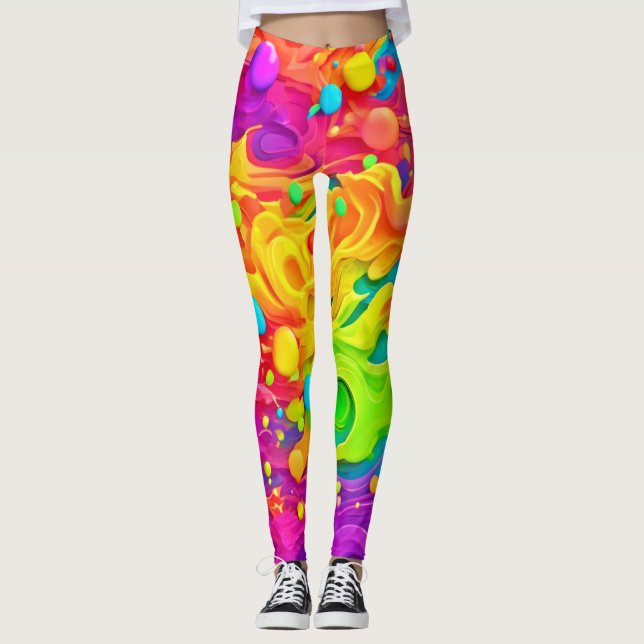 Leggings Arrière-plan de sélection de couleurs (Devant)