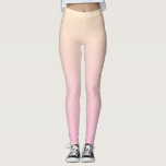 Leggings Arrière - plan dégradé rose pâle et jaune<br><div class="desc">Couleur rose pâle et jaune.</div>