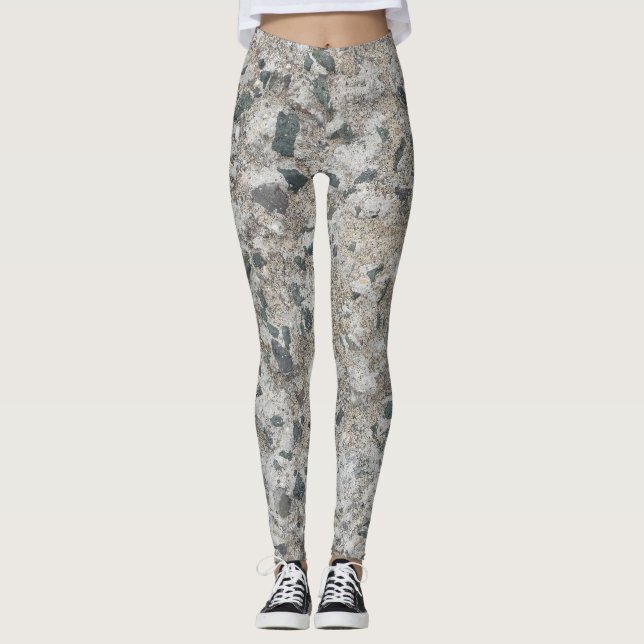 Leggings Arrière - plan en béton (Devant)