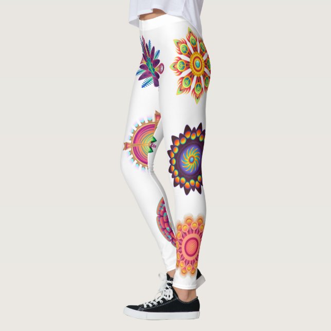 Leggings Arrière - plan Mandala (Gauche)