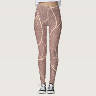 Leggings Arrière - plan Motif Luxury Gold Lines