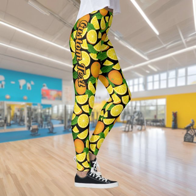 Leggings Arrière - plan orange (Créateur téléchargé)