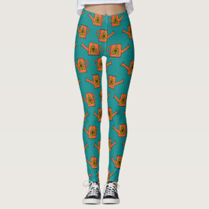 Leggings Arrosage orange avec tournesol