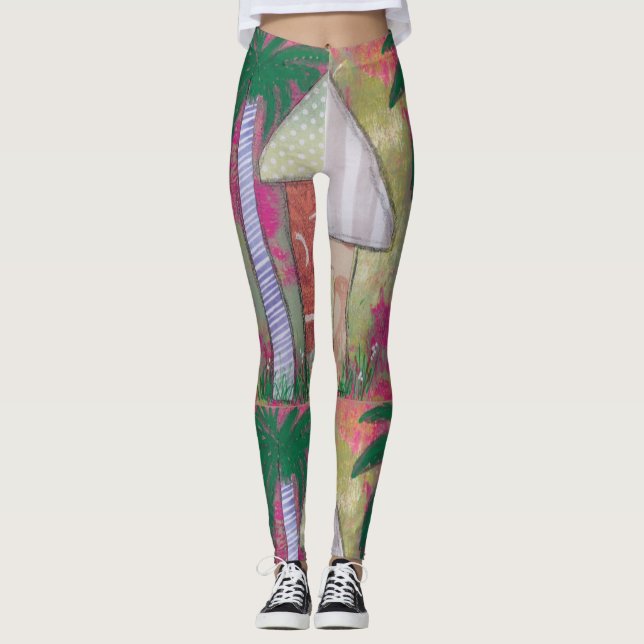 Leggings Art Abstrait (Devant)