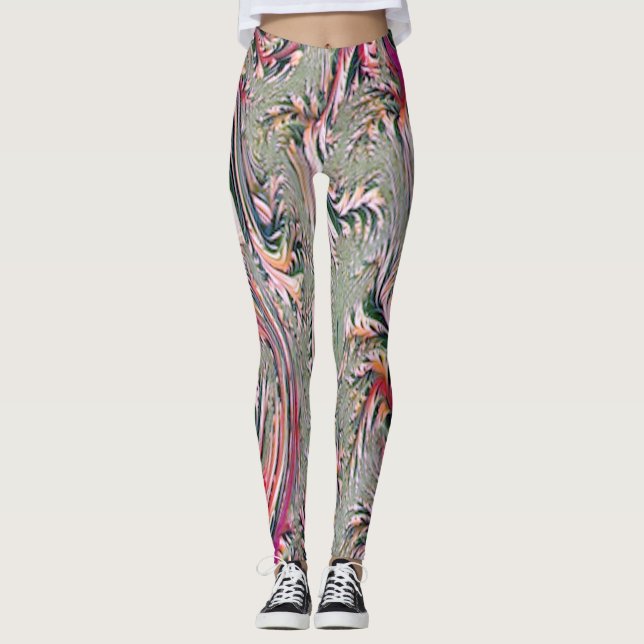 Leggings art abstrait (Devant)
