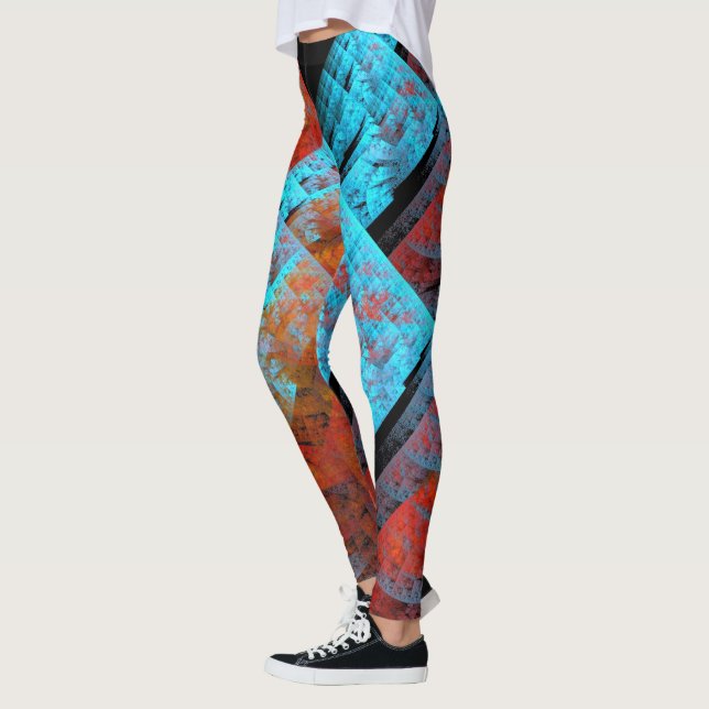 Leggings Art Abstrait 169 (Gauche)